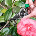 Green customized garden scissors pruner for tree/flowers, professional steel garden hand pruner for women